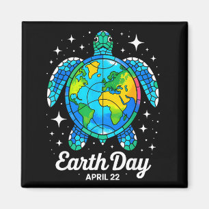 Earth Day 2026 Restore Earth Sea Earth Day Turtle  Magnet