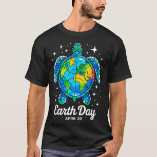 Earth Day 2026 Restore Earth Sea Earth Day Turtle T-Shirt