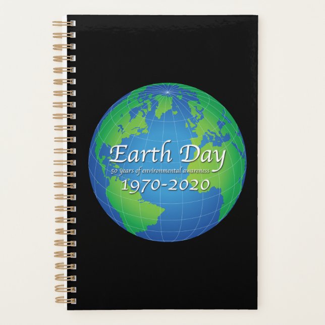Earth Day 50 Year Anniversary 2020 Planner (Front)