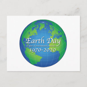 Earth Day 50 Year Anniversary 2020 Postcard