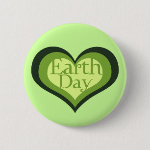 Earth Day 6 Cm Round Badge
