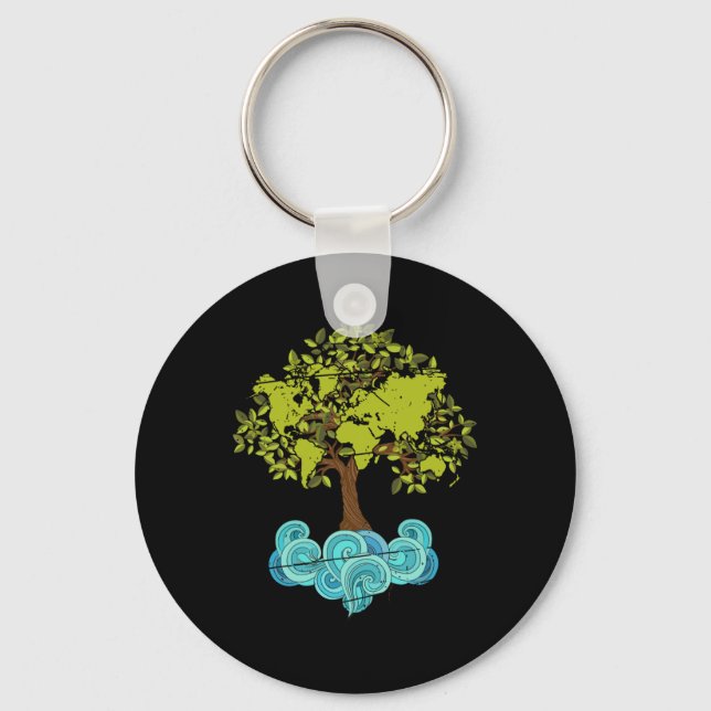 Earth Day 7  Key Ring (Front)