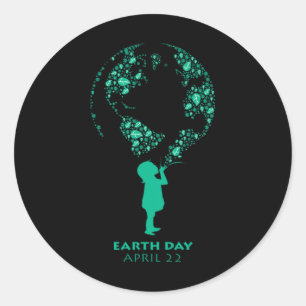 Earth Day April 22 - Celebrate Earth Day Classic Round Sticker