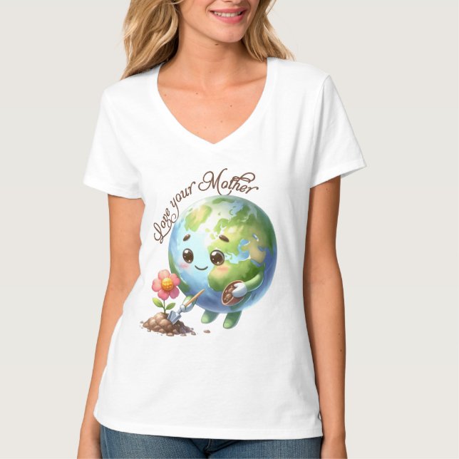 Earth Day April 22 Recycle Save The Environment T-Shirt (Front)