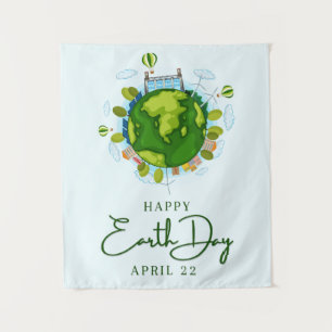 Earth Day April 22 Tapestry