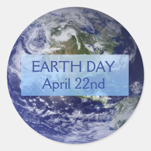 Earth Day April 22nd Stickers