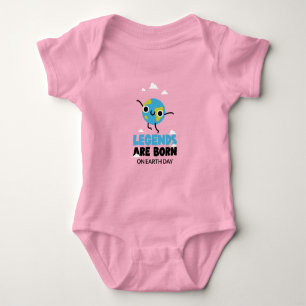 Earth Day Birthday April 22 Baby Bodysuit