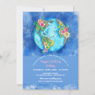 Earth Day Birthday Party Invitation