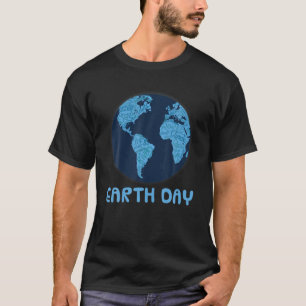 Earth Day Blue Earth Word Cloud Environmentalist G T-Shirt