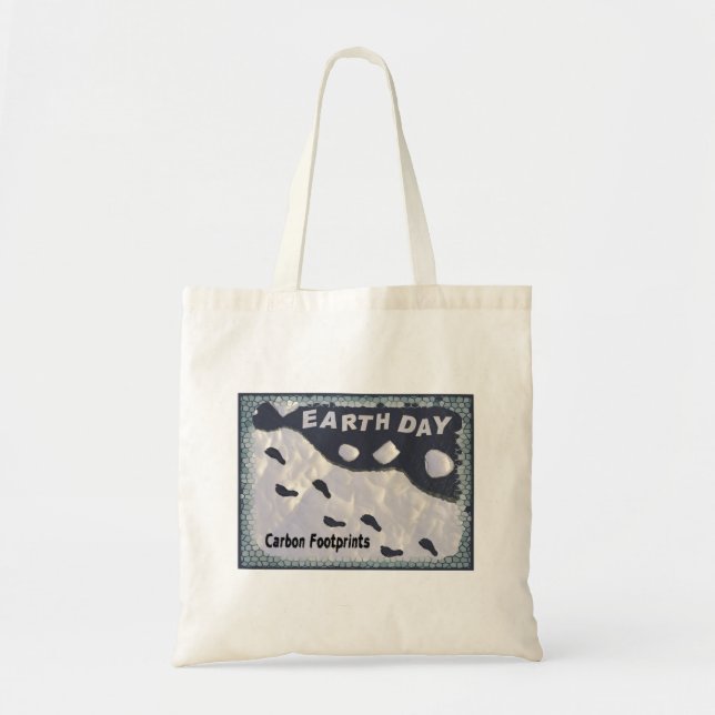 Earth Day - Carbon Footprints Tote Bag (Front)
