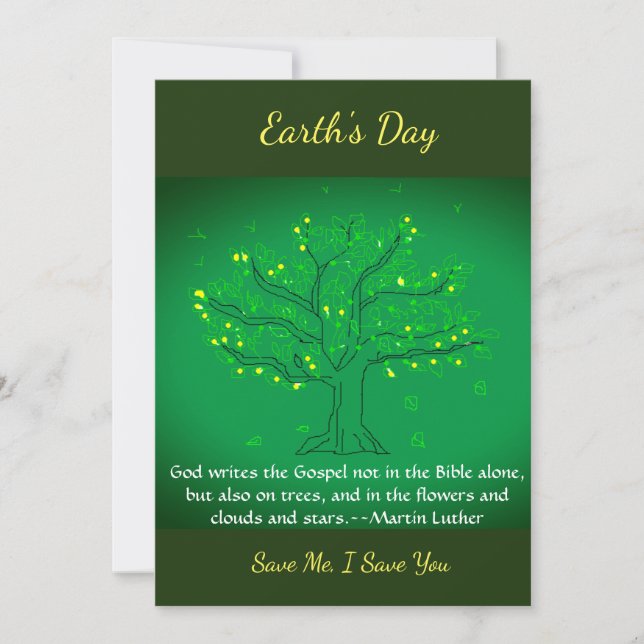 Earth' Day Card (Front)