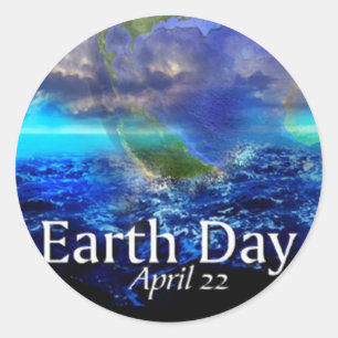 Earth Day Classic Round Sticker