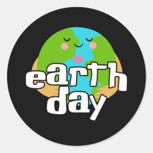 earth day classic round sticker