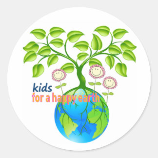 Earth Day  Classic Round Sticker