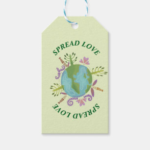 Earth day cute planet gift tags