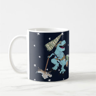 Earth Day Dino on classic white coffee mug