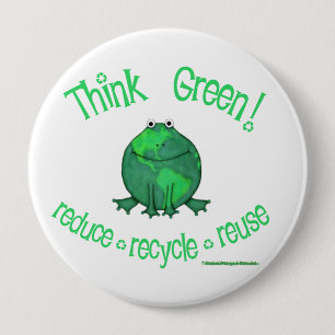 Earth Day Environmental 10 Cm Round Badge