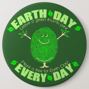 Earth Day Environmental 6 Cm Round Badge
