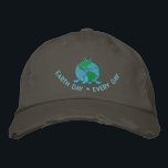 Earth Day Environmental Embroidered Hat<br><div class="desc">Earth Day and every day designs to promote environmental awareness. Jamie Wogan Edwards</div>