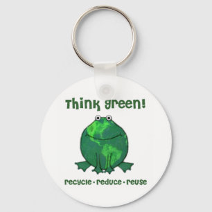 Earth Day Environmental Frog Key Ring