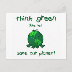 Earth Day Environmental Frog Postcard