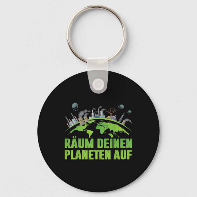 Earth Day Environmental Protection Activist Activi Key Ring (Front)