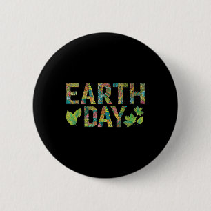 Earth Day Environmental Protection Save Tree & 6 Cm Round Badge