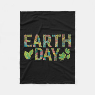 Earth Day Environmental Protection Save Tree & Fleece Blanket