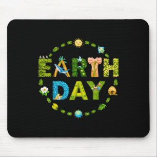 Earth Day Environmental Protection Save Tree & Mouse Pad