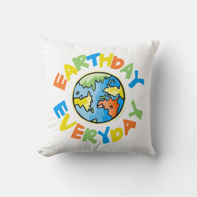 Earth Day Every Day Cushion (Front)