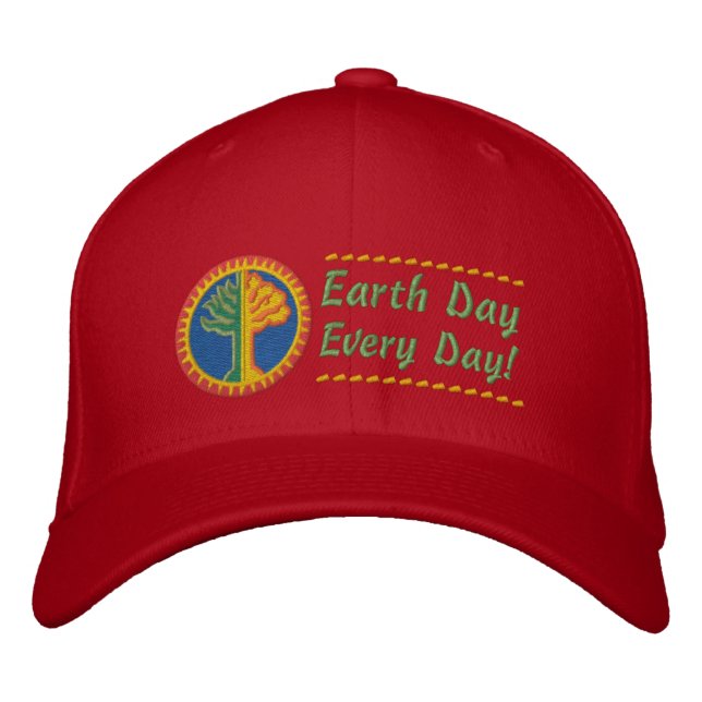 Earth Day Every Day Embroidered Hat (Front)