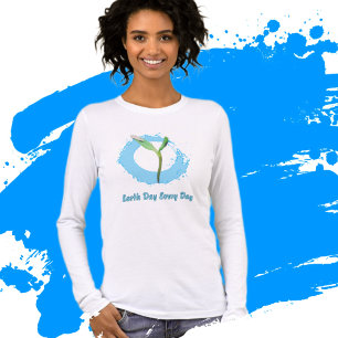 Earth Day Every Day Environmental Awareness Tri-Blend Shirt