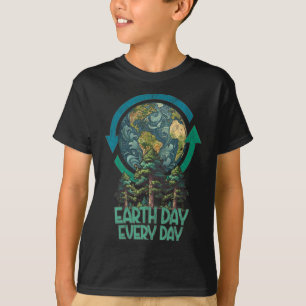 Earth Day Every Day Plant More Trees Arbor Day Vin T-Shirt