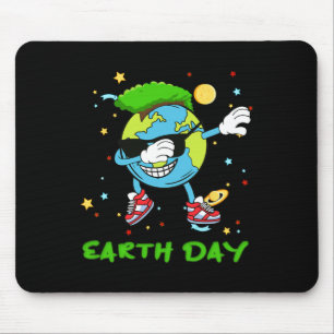 Earth Day Every Day Save Our Planet Earth Dabbing Mouse Pad