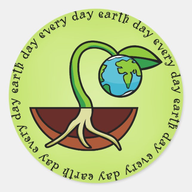 Earth Day Every Day Stickers (Front)