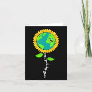 Earth Day Every Day Sunflower Restore Save Earth Card