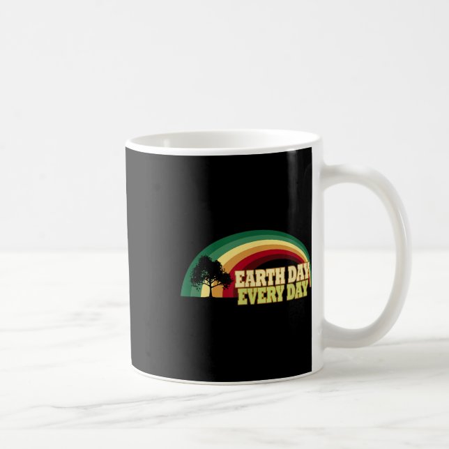 Earth Day Every Day Tree Environmental Protection  Coffee Mug (Right)