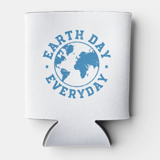 Earth Day Everyday Can Cooler (Front)