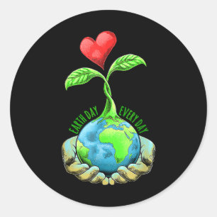 Earth Day Everyday Earth Day 7  Classic Round Sticker