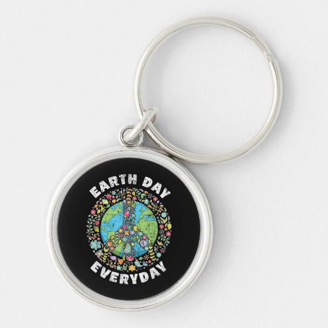 Earth Day Everyday Earth Day Key Ring (Front)