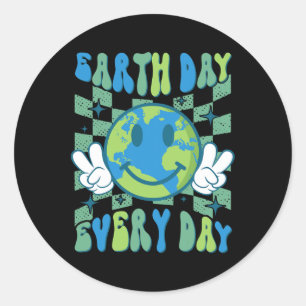 Earth Day Everyday Earth Day Shirt For Men Women K Classic Round Sticker