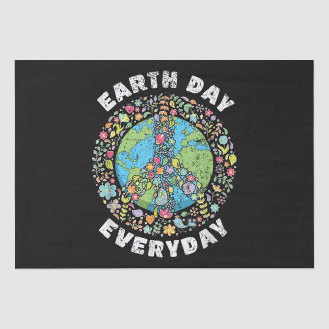 Earth Day Everyday Earth Day Tissue Paper (Front)