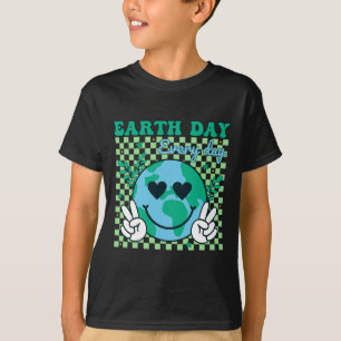Earth Day Everyday Environment Kids Girls Boys Tea T-Shirt