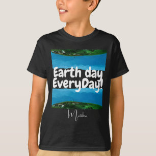 Earth Day Everyday Go Green Elegant Art Science T T-Shirt