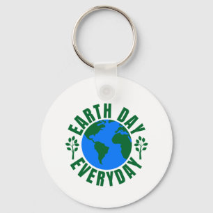 Earth Day Everyday Key Ring