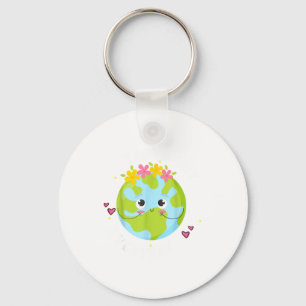 Earth Day Everyday Kids Girl  Key Ring