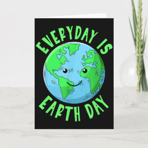 Earth Day Everyday Kids Save Earth Save Planet Card