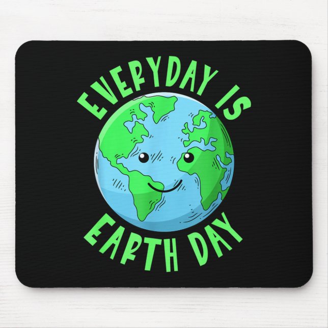 Earth Day Everyday Kids Save Earth Save Planet  Mouse Pad (Front)