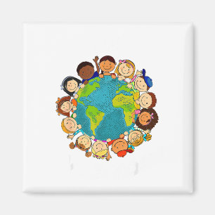 Earth Day Everyday Kids Youth Toddler Girl Environ Magnet