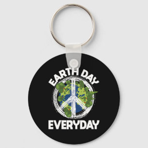 Earth Day Everyday - Nature Lover And Climate Chan Key Ring